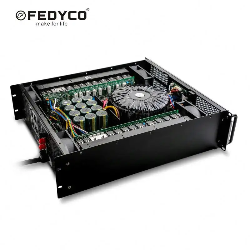 Fedyco-amplificadores de potencia tradicional, circuito de 2 canales, Clase H, 1800 vatios, nuevo lanzamiento