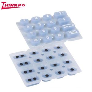 Máquina POS Teclado de silicona Impresión de pantalla Botón de silicona Teclado de goma de silicona con tinta conductora - Product Image 1