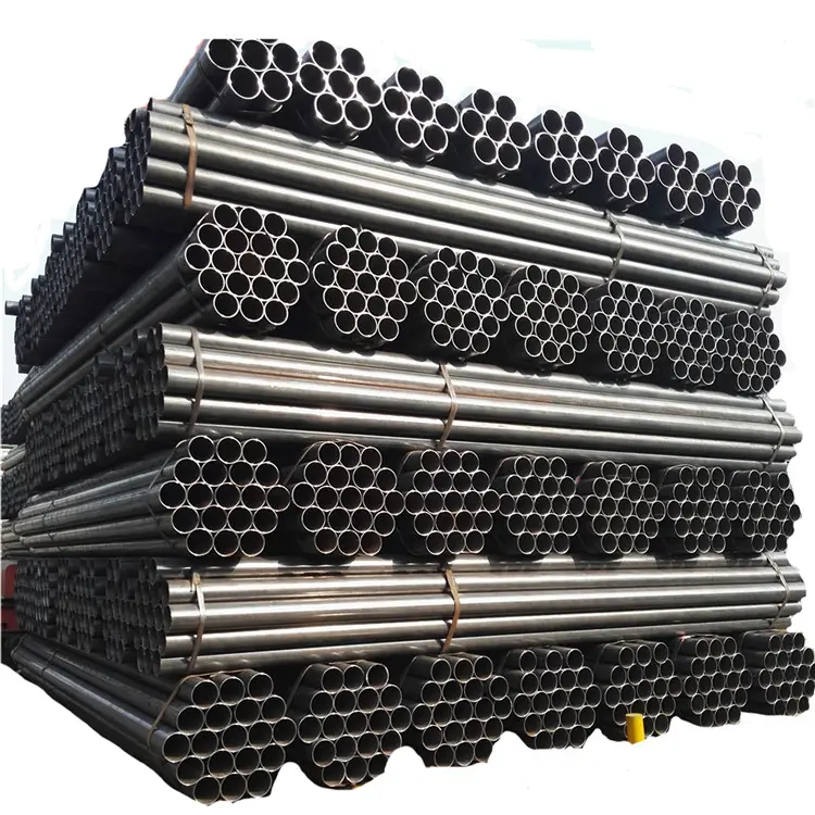 BS 1387 / ASTM A53 negro tubería de acero galvanizado de estructura