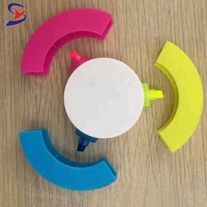 Chất lượng cao 3 trong 1 vòng lốp Shape Highlighter Pen Set - Product Image 3