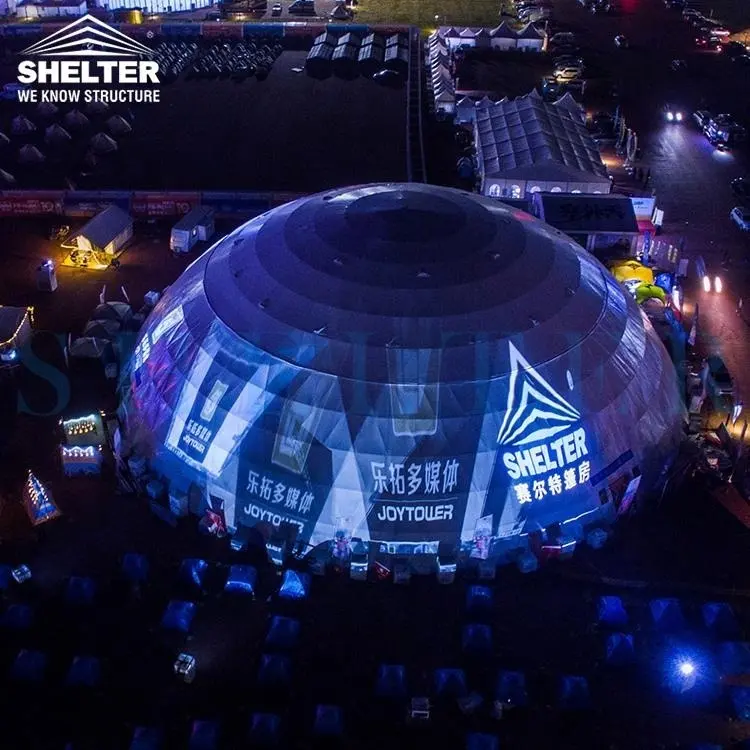 50m di Diametro Enorme Tenda a Cupola per la Cerimonia Nuziale All'aperto Del Partito Mostra Evento