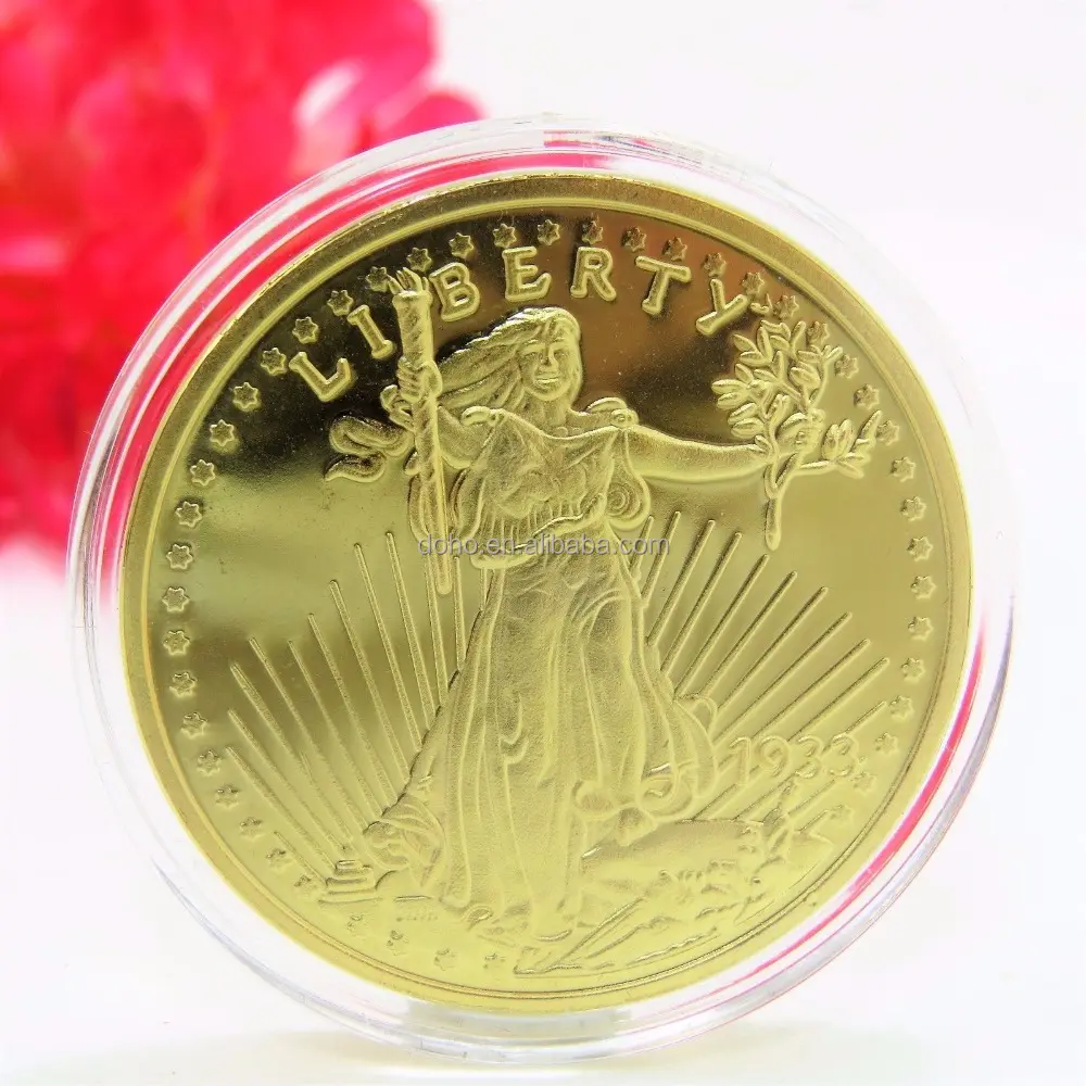 Águia de ouro, moedas de réplica de águia americana, hortelã 1933, ouro, águia dupla, maior, moeda eua, réplica hl30116, venda imperdível