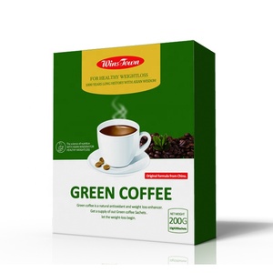 OEM工場の甘い味のグリーンコーヒーをスリムに無料で提供するボックスにパッケージ化されたエネルギー脳の健康が町の認識を得る