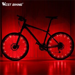 WEST BIKING Waterproof 18 LED Mountain <span class=keywords><strong>Bike</strong></span> Bicycle <span class=keywords><strong>Wheel</strong></span> Spoke <span class=keywords><strong>Light</strong></span> USB Charging 2.2M <span class=keywords><strong>Bike</strong></span> <span class=keywords><strong>Light</strong></span> Road Cycling Lamp <span class=keywords><strong>Light</strong></span> 1 Pcs