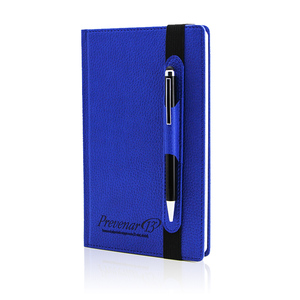 ไดอารี่ Basic A5 โน้ตบุ๊คหนัง USB Journal A4 A6 Planner โลโก้ที่กำหนดเอง Agenda PU ไดอารี่แถบยืดหยุ่นชุดของขวัญ - Product Image 6