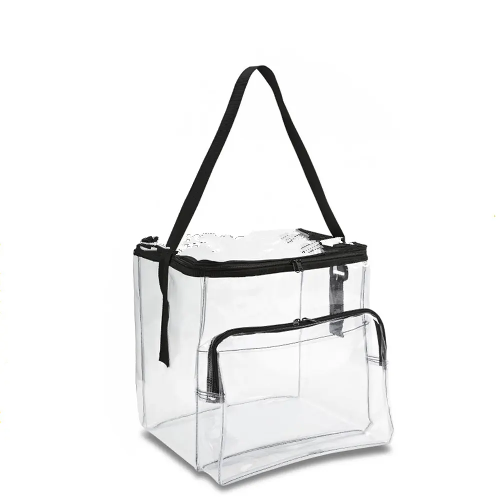 Boîte à lunch transparente Alibaba en pvc transparent, sac refroidissant pour le vin,