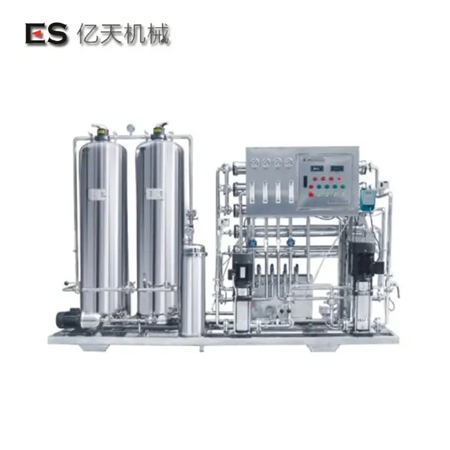 2000L/H, sistema de tratamiento de agua mineral de ósmosis inversa/máquina de tratamiento de agua Ro