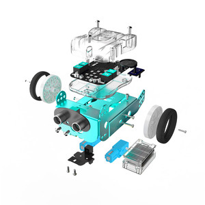 Mio Robot Creative <strong>Programming</strong> (Primary) <strong>Learning</strong> Kit 3WD Robot Smart Car Kits Educational Toy for Kid - Product Image 5