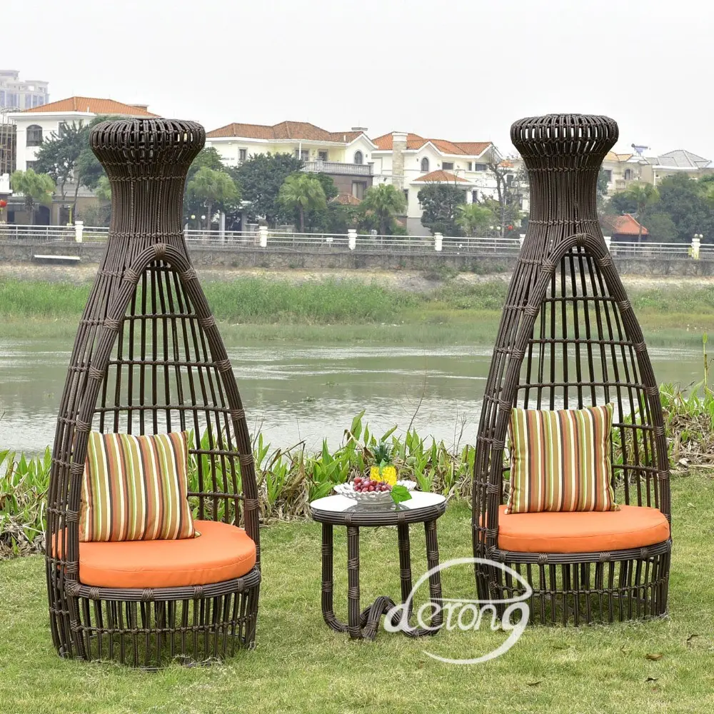 Bier form rattan tisch und stuhl set outdoor möbel für freizeit leben