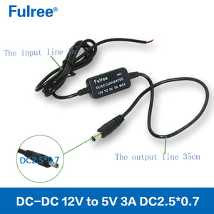 12v至5V 3A DC降压降压转换器，带DC插孔5.5*2.1/2.5毫米3.5 * 1.35毫米2.5 * 0.7毫米车载充电器电源适配器连接器 - Product Image 5