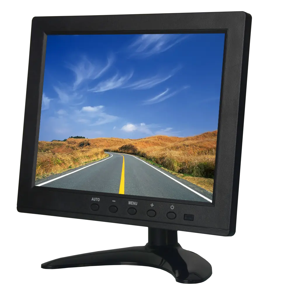 Monitores do bnc do carro, tamanho pequeno 8 polegadas lcd do pc do carro 800*600 8 polegadas tft led cctv monitor