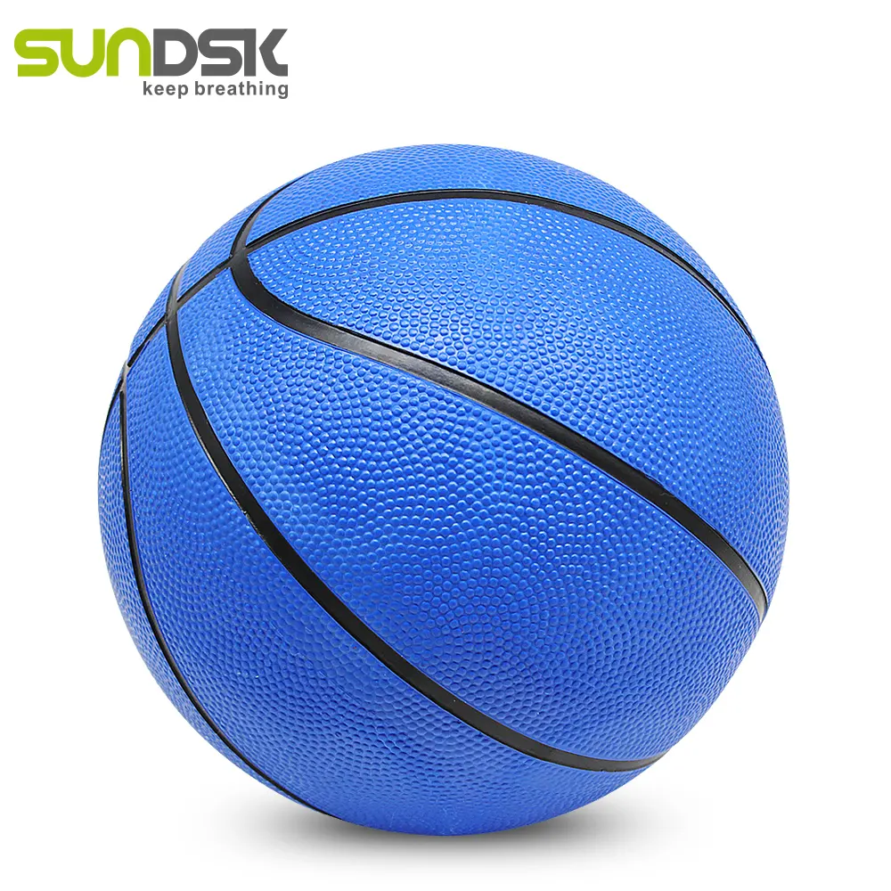 Standard size outdoor no logo kids rubber basketball bulk