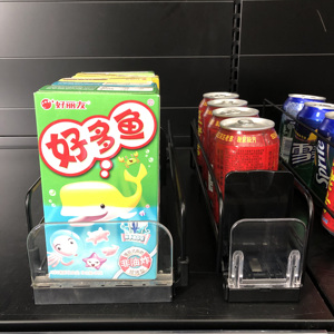 Amostra grátis de Pista Simples Automático Sistema de Prateleira Empurrador Empurrador Bandeja Fio Magnético para o Supermercado - Product Image 5