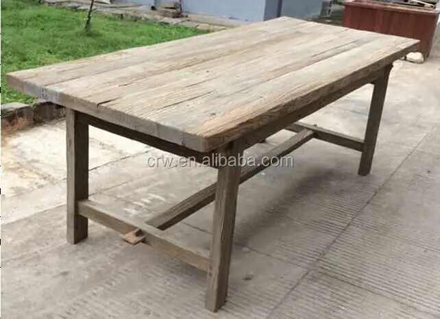Kllisre — table vintage en bois, 1509, longue et étroite, 10 places