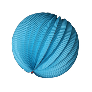 High Quality Customized Blue Paper Lantern Watermelon Imprint Foldable Party Hanging Decoration Europe <strong>Bulk</strong> Use for Modelling - Product Image 2