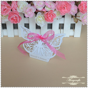 Romantik düğün iyilik dekor kelebek DIY düğün parti şeker kutusu - Product Image 4