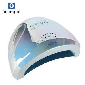 BLUEQUE 2019新款全息彩色uv led指甲灯灯48瓦指甲油凝胶干燥机紫外灯48 W