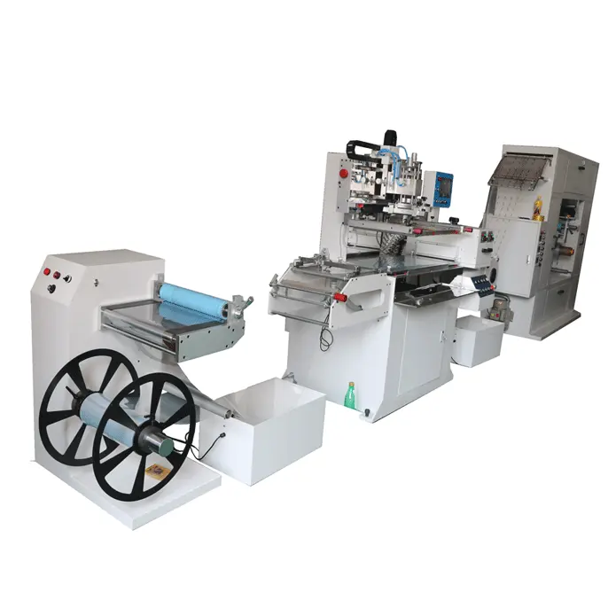 High speed servo high accurate Automatically Roll-roll screen printing machine