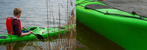 En kaliteli profesyonel plastik Touring deniz kanosu tek 5.3 M ile Skeg