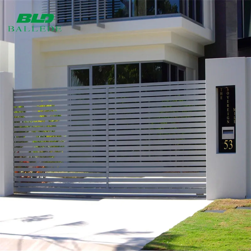 Desain Gerbang Taman Aluminium Geser Modern