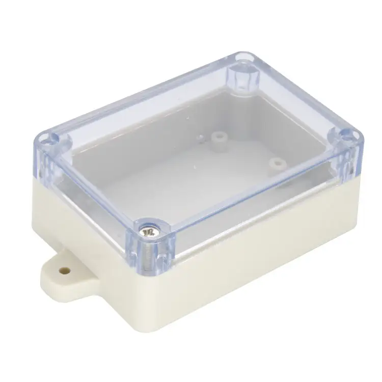 Boîtier en plastique étanche électronique ip 65 abs boîte extérieure boîte de fil