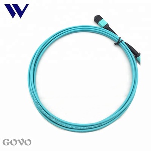Govo mpo סיבי patchtd 12 ליבות mpo <span class=keywords><strong>mtp</strong></span> מ "מ Om3 כבל סיב תא המטען