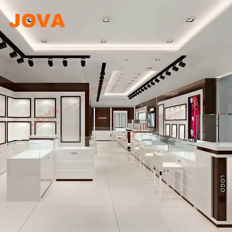 White Interior Design Ideas For Jewellery Shops