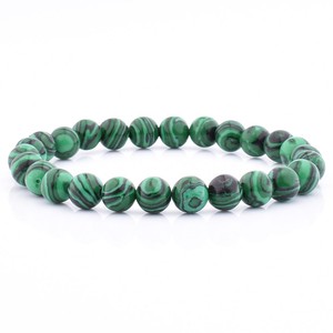 Fashion Wholesale Stretch <strong>White</strong> <strong>Jade</strong> Stone Mens Beaded Bracelet Natural Stone - Product Image 1