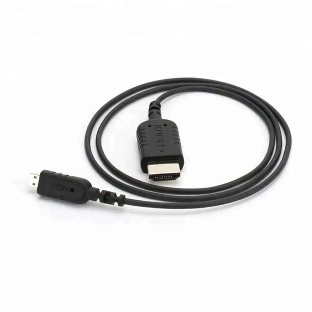 Ultra Flexible Slim HDMI to Micro HDMI Cable for Handheld Gimbal Stabilizers Drone Videography and Dslr's 0.3m