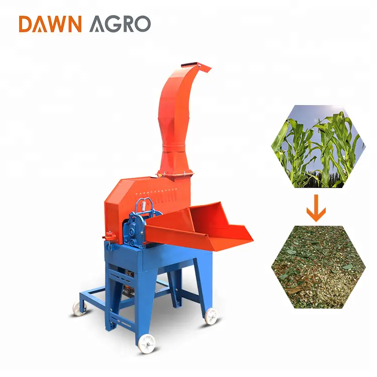 DAWN AGRO Small Farm Use Chaff Cutter Hay Forage Chopper Machine Cutting Grass for Feed Cow