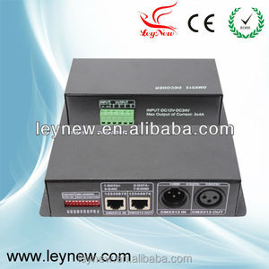DC12-24V 3 Channel <strong>Dmx</strong> 512 RGB Light <strong>Controller</strong> <strong>Led</strong> Strip Stage Light Decoder for <strong>Led</strong> Lighting System