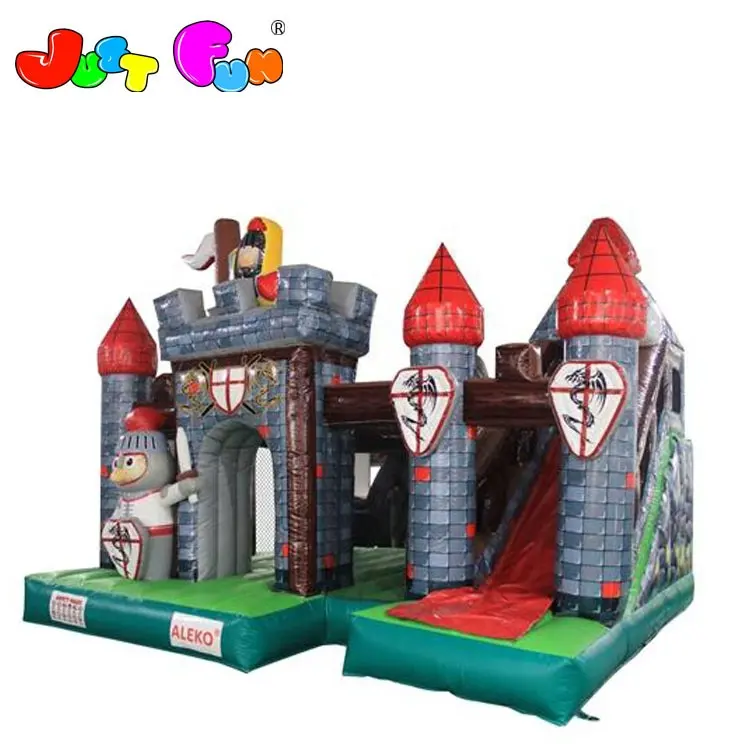 Grado comercial al aire libre medieval castillo inflable para la venta