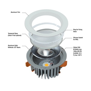 5 W 10 W 20 W 30 W 40 W 50 W 100 W SMD COB LED Gömme ışık Downlight LED dim 105mm 140mm 160mm 180mm 200mm kesme boyutu - Product Image 3