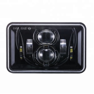 4x6 Led farlar 55w 12v 4x6 ''farlar dikdörtgen H4651 H4652 H4656 H4666 H6545 kenworth için Freightinger