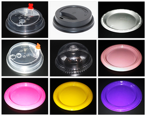 SINOPLAST Disposable <strong>Cup</strong> Lids <strong>Thermoforming</strong> Machine Pp Lids Making Plastic Lid <strong>Thermoforming</strong> Machine