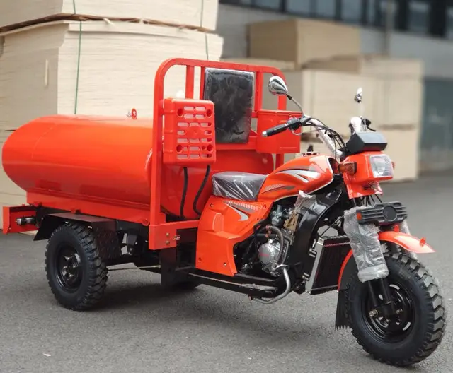 Taşıma temiz su afrika yetişkin motosiklet su tankı üç tekerlekli bisiklet