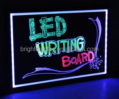 Planche d'écriture de message led, panneau néon effaçable, haute luminosité rvb 5050, pour écriture de messages
