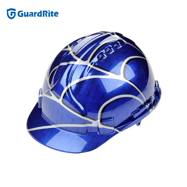 American printed abs plastic work safety helmet for construction