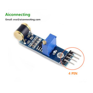 Sensitivity adjustable analog output 4 pin robotics movement <strong>sensor</strong> 801S Vibration Detection <strong>Sensor</strong> module