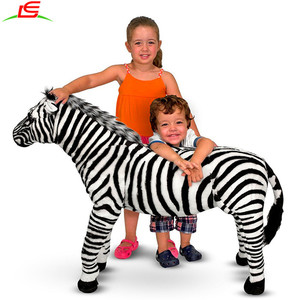High Quality Lifelike Stuffed Animal <strong>zebra</strong> <strong>Plush</strong> Toys Giant Striped <strong>Zebra</strong> for Kids - Product Image 3