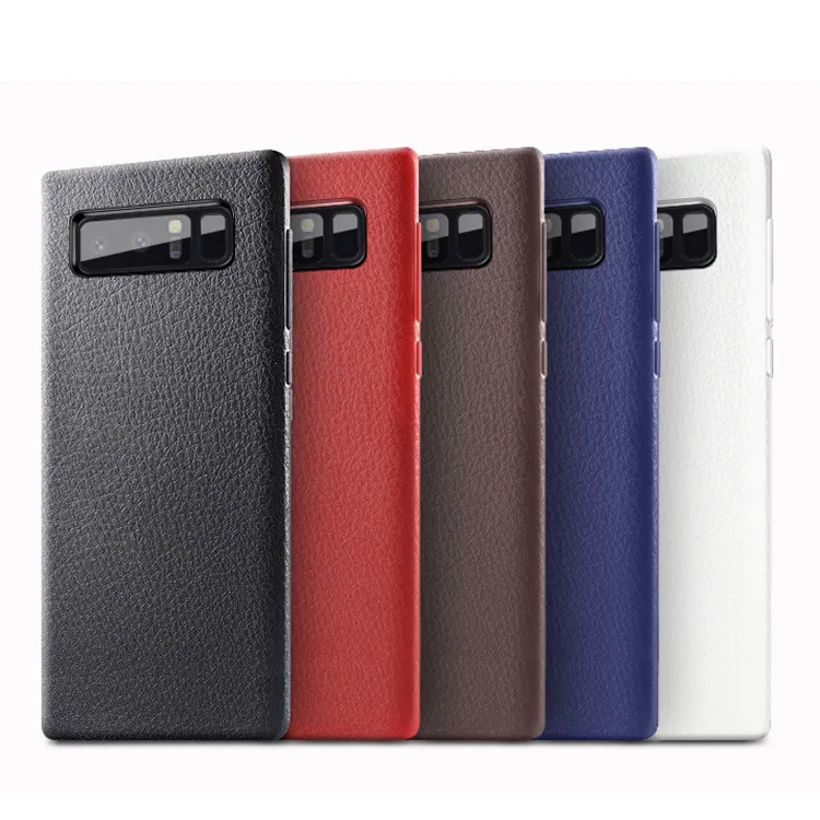 Capa para samsung galaxy note 8, capa de couro tpu ultra fino