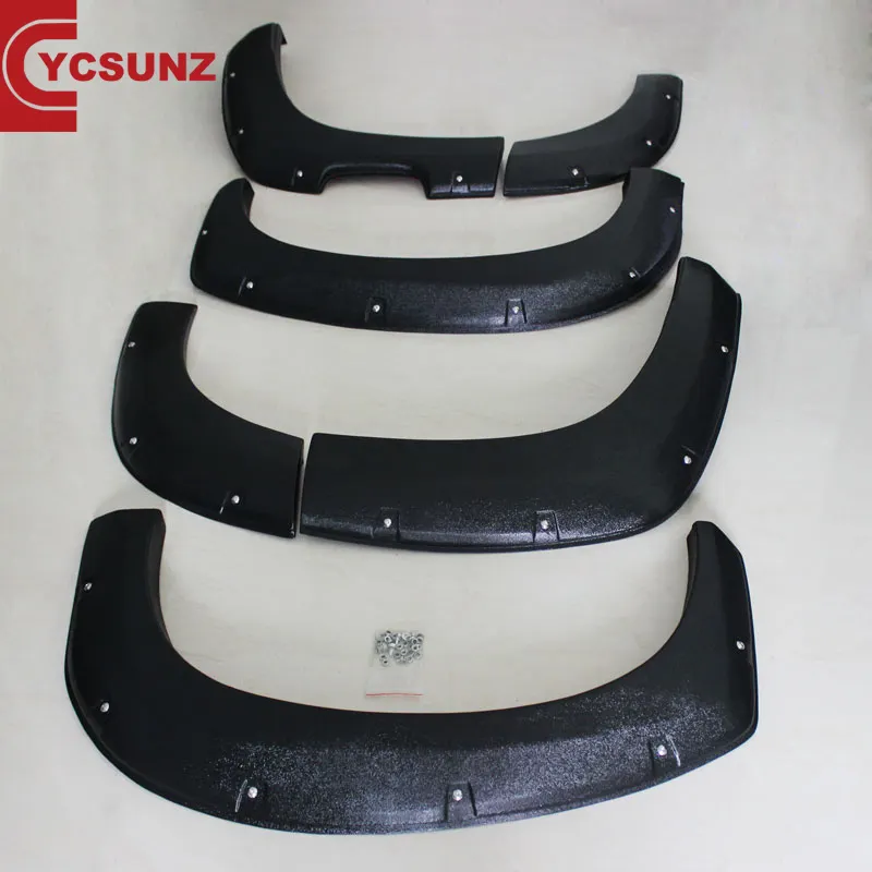 YCSUNZ 2016 Pajero Montero Nuovo Fender Flare ABS Strutturato Nero Accessori Per Pajero