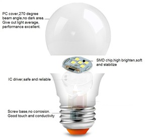 無料サンプルLED電球ランプ中国電球A60 5w 7w 9w 12w e27 LED電球ランプSMD - Product Image 5