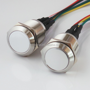 Botón de parada de arranque de energía de barco y coche personalizado 12V 24V verde rojo LED, interruptor de botón de bloqueo de Metal de 22mm impermeable IP67 - Product Image 3