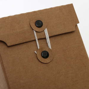 Benutzer definiertes Logo Biologisch abbaubare Kraftpapier-Geschenk boxen mit Schnur-und Knopf verschluss Großhandel Jam Jar Packaging Box