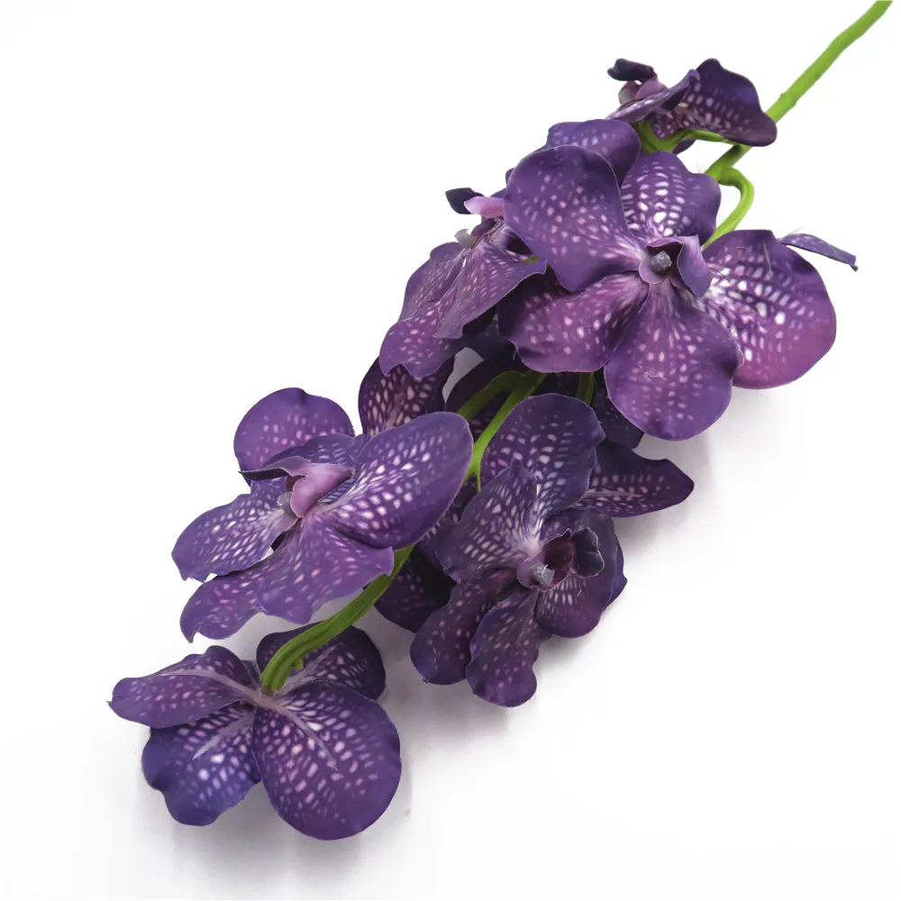 Nuevo diseño toque real púrpura y blanco orquídea para casa Decoración