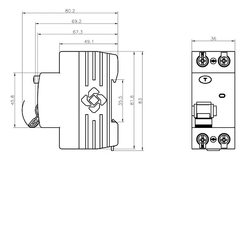 Wenzhou jieli di alta qualità 10A 20A marca mcb ID struttura 10 amp differenziale produttore