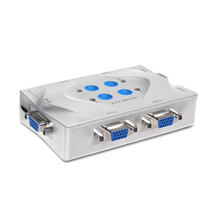 USB VGA <strong>KVM</strong> <strong>Switch</strong> <strong>4</strong> Port, MT-VIKI Hotkey <strong>KVM</strong> Switcher Console <strong>Switches</strong> <strong>4</strong> Computer <strong>1</strong> Monitor Keyboard Mouse, 2 in <strong>1</strong> Cable