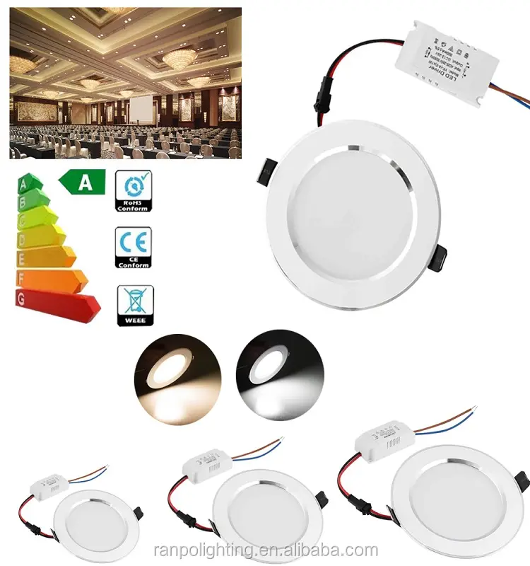 LED ad alta Potenza Da Incasso Da Incasso COB Dimmerabili luce di Soffitto di Superficie Montato 3W 5W 7W 9W 12W 15W 18W per L'illuminazione di Interni