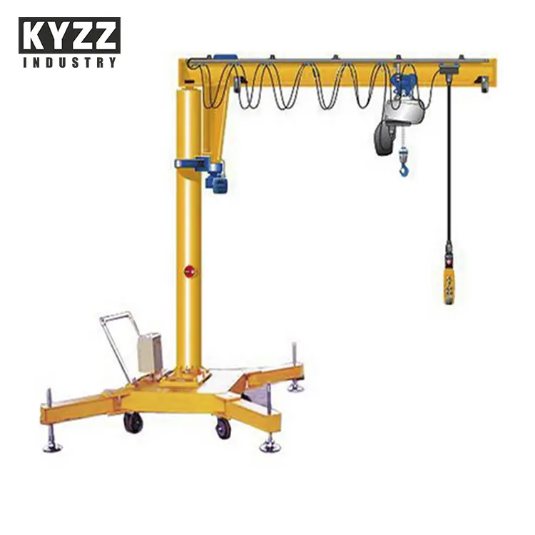 Mặt Dây Chuyền Điều Khiển Sàn Điện Thoại Di Động Jib Crane Miễn Phí Đứng, Nhỏ Jib Crane